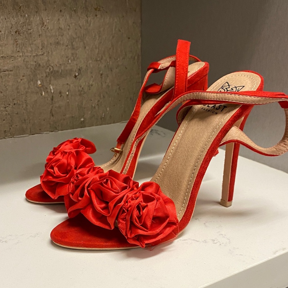 Elegant Red Stiletto Heels